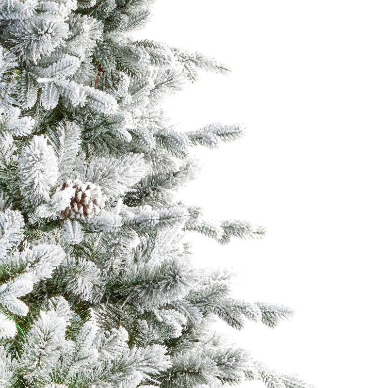 7.5ft Snowy Dorchester Spruce Luxury Real Feel Artificial Christmas Tree