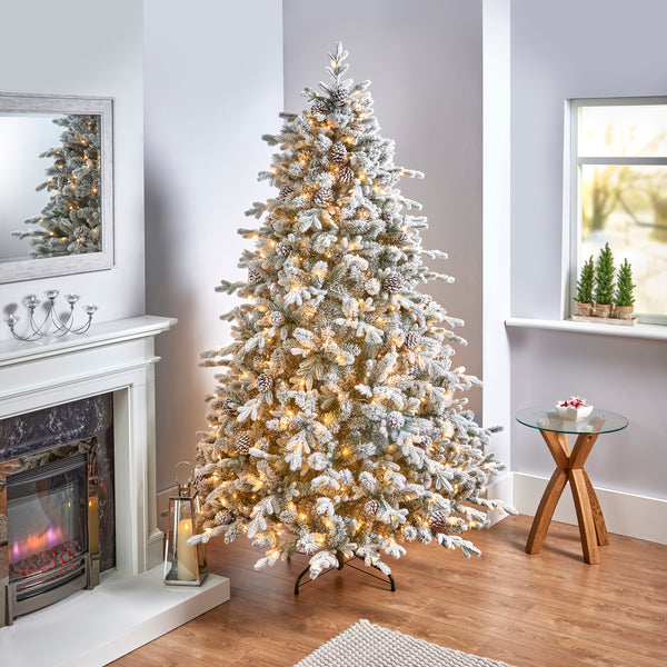 7.5ft Pre Lit Dorchester Spruce Luxury Artificial Christmas Tree