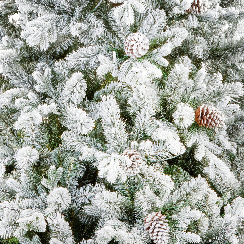 7.5ft Snowy Dorchester Spruce Luxury Real Feel Artificial Christmas Tree