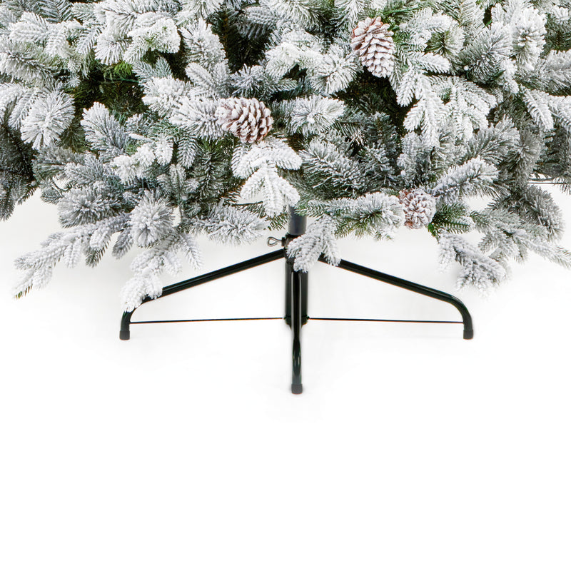 7.5ft Snowy Dorchester Spruce Luxury Real Feel Artificial Christmas Tree