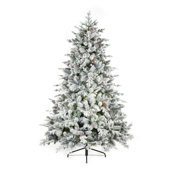 7.5ft Snowy Dorchester Spruce Luxury Real Feel Artificial Christmas Tree