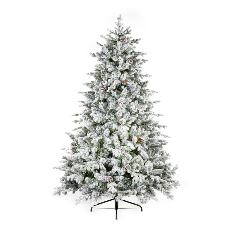 7.5ft Snowy Dorchester Spruce Luxury Real Feel Artificial Christmas Tree