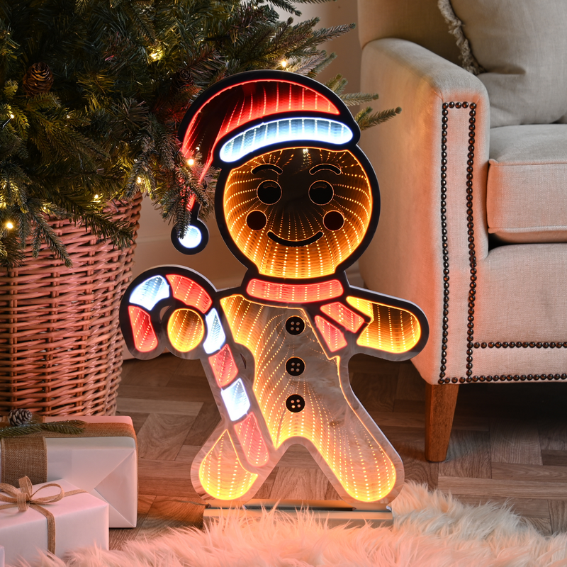 60cm Infinity Gingerbread Man Christmas Light