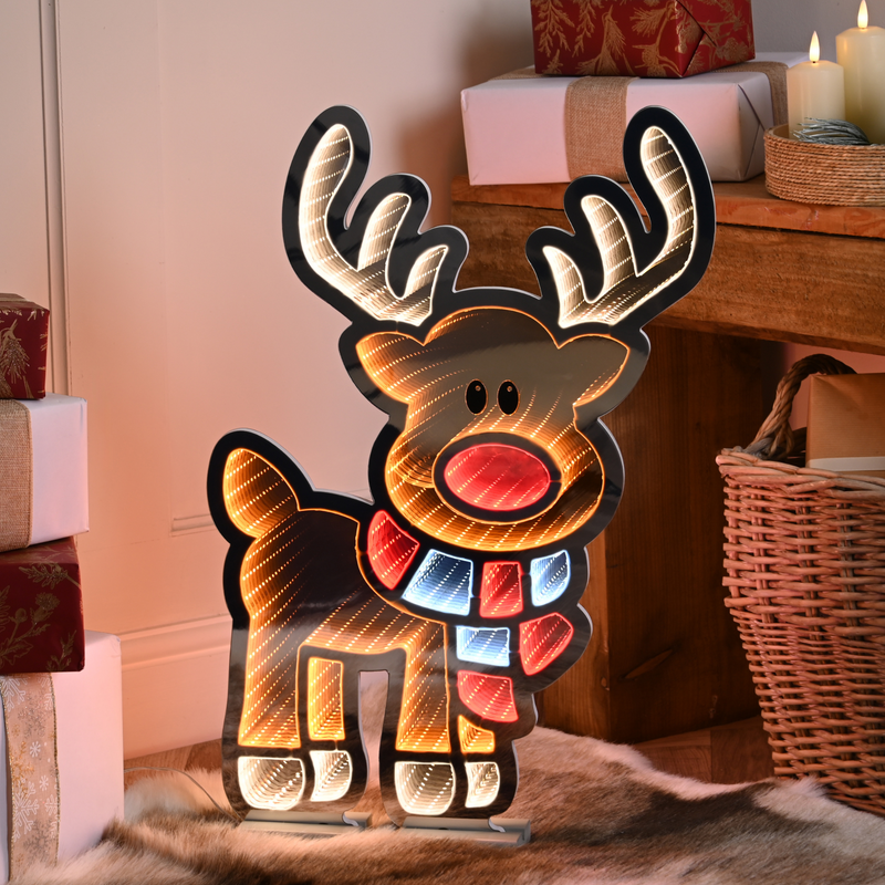 60cm Infinity Cute Reindeer Christmas Light