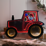 60cm Infinity Red Santa On Tractor Christmas Light