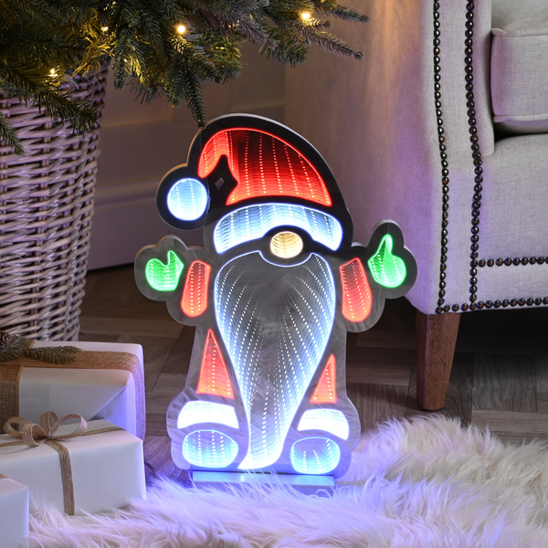 40cm Infinity Standing Gnome Christmas Light