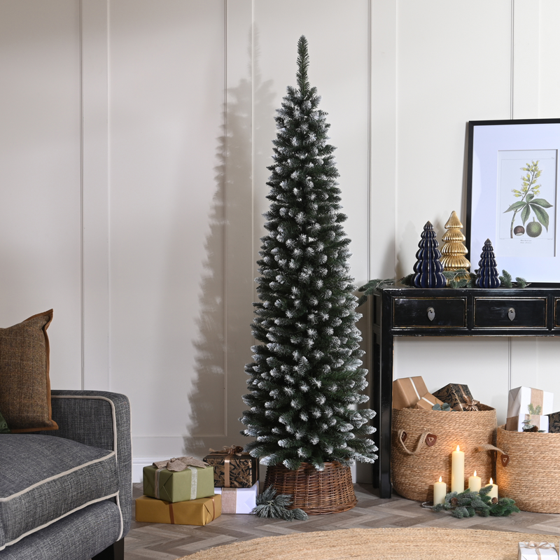 6ft Alpine Artificial Slim Fir Christmas Pencil Pine