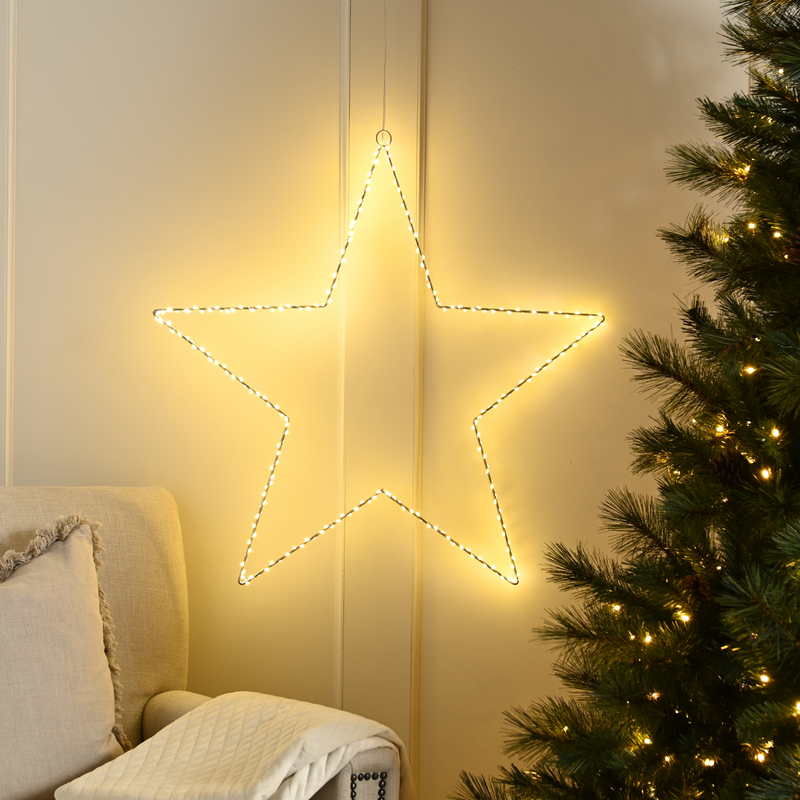 30cm Dewdrop 2D Star Light with 120 Warm White LED's