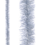 2m Fine Cut Thick Christmas Tinsel Silver