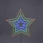 Christmas Star Window Light with 100 Multi Coloured LEDs