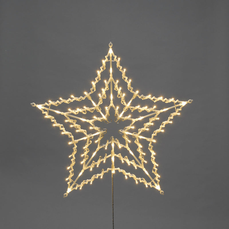 Christmas Star Window Light with 100 Warm White LEDs