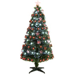 3ft Green Fibre Optic Christmas Tree with Red and White LED's
