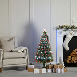 3ft Green Fibre Optic Christmas Tree with Red and White LEDs