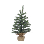60cm Green Christmas Tree with Burlap Base