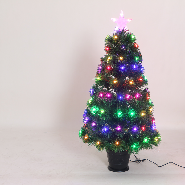 3ft Colour Changing Twinkle Fibre Optic Tree
