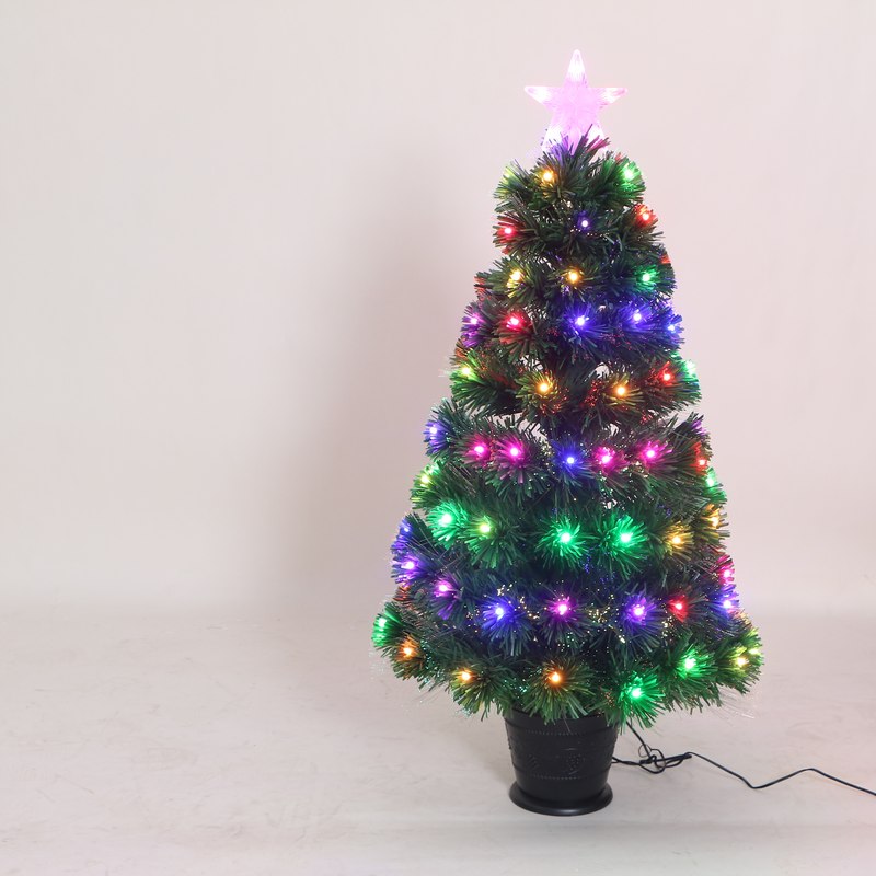 3ft Colour Changing Twinkle Fibre Optic Tree