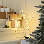 Dewdrop Christmas Star Silhouette with 720 Warm White LEDs