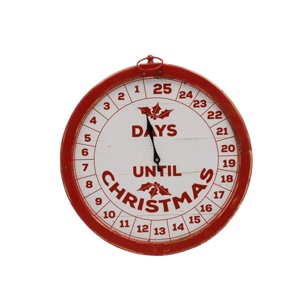 37.5cm Countdown to Christmas Clock