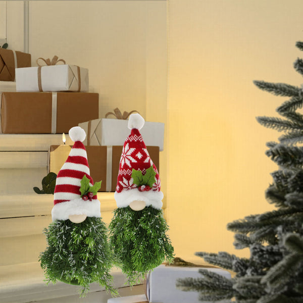 30cm Set of Two Cute Christmas Tree Gonks