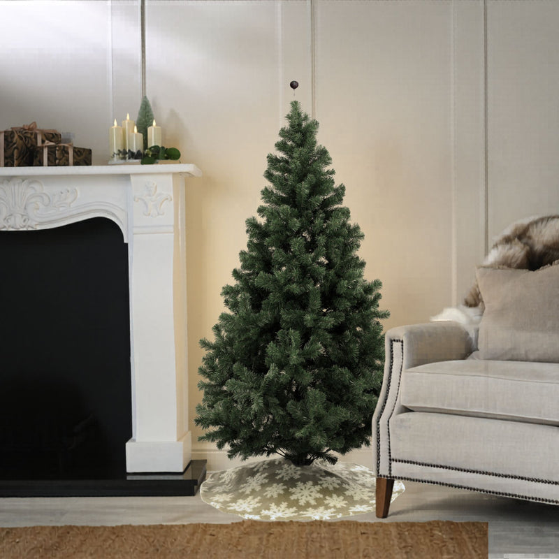 107cm Natural Snowflake Christmas Tree Skirt