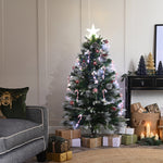 3ft Fibre Optic Christmas Tree with Candy Canes