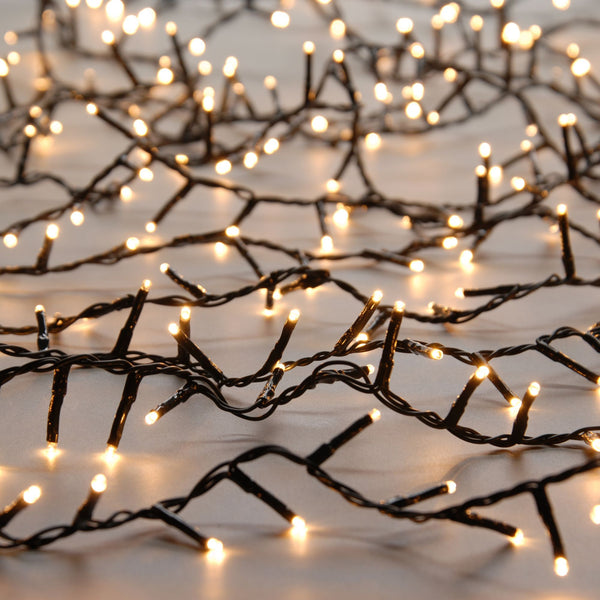 Set of 1000 Compact Warm White LED Christmas Lights