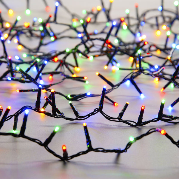Set of 1000 Compact Multi Coloured Christmas Lights