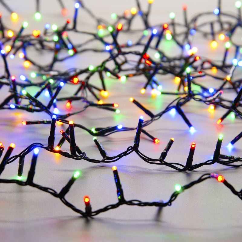 Set of 1000 Compact Multi Coloured Christmas Lights