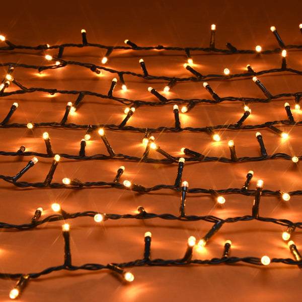 1000 Antique Gold Firefly Twinkling Christmas Lights