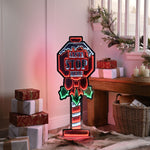 90cm Christmas Infinity Light Santa Stop Here Sign