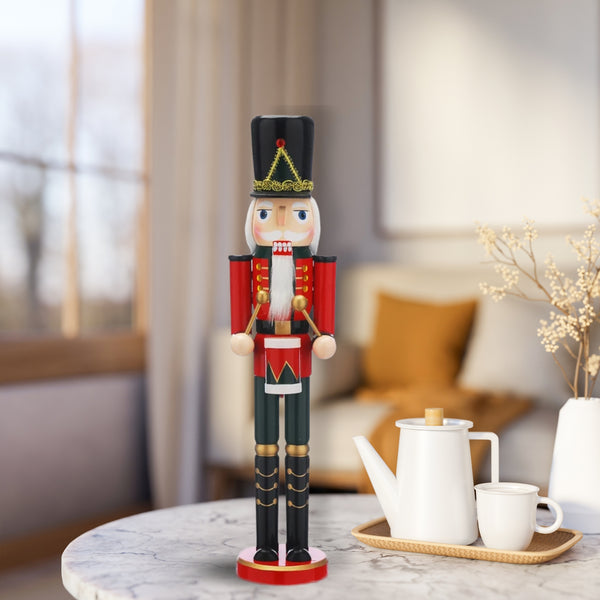 50cm Traditional Wooden Drummer Christmas Nutcracker