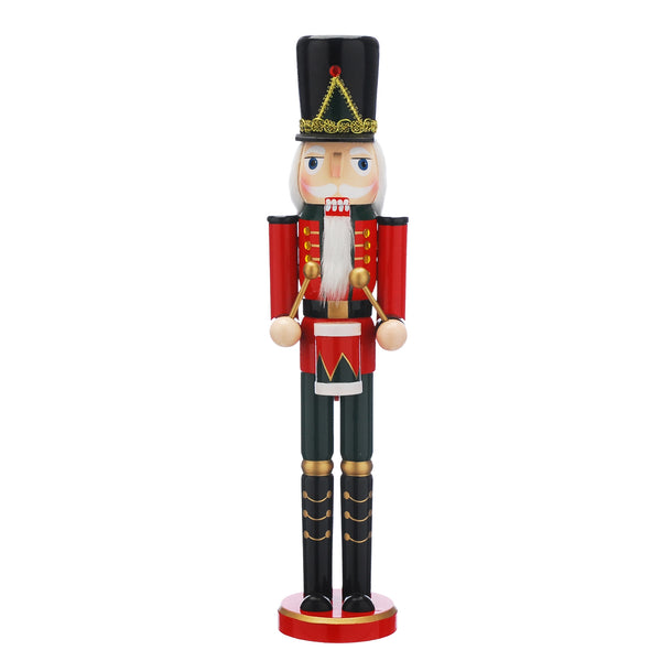 50cm Traditional Wooden Drummer Christmas Nutcracker