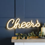 42x14cm Neon LED Hanging 'Cheers' USB Christmas Sign
