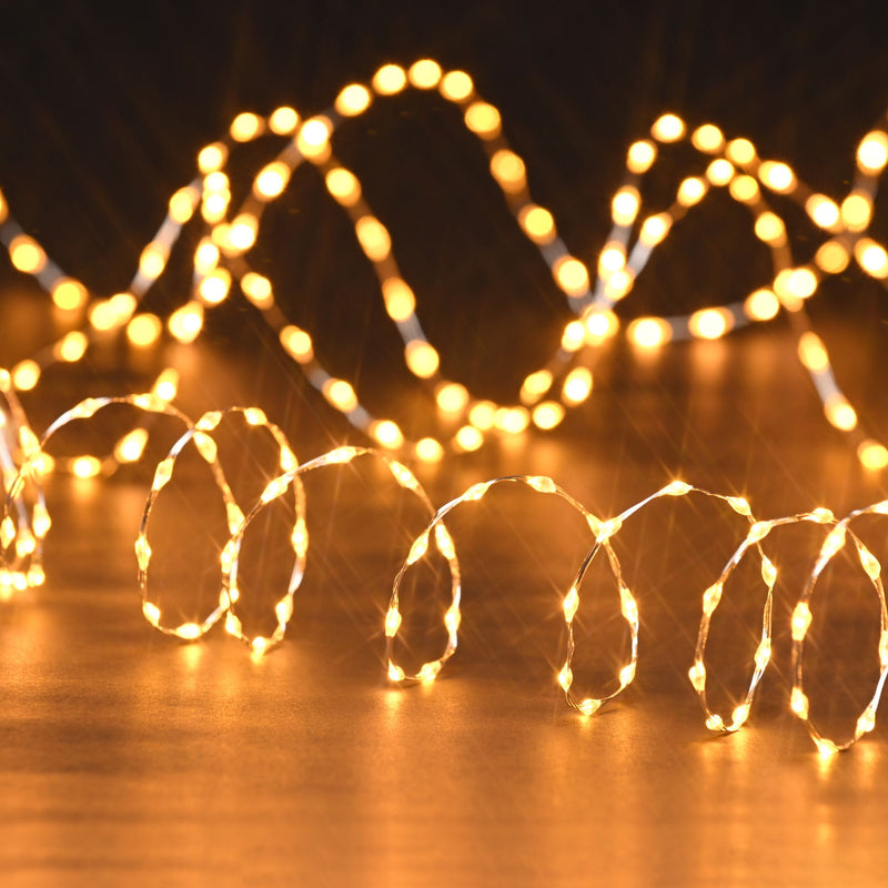 Set of 756 Extra Compact Antique Gold LED Christmas Lights