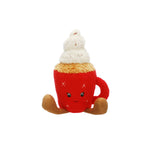 43cm Plush Christmas Smiley Mug with Cream
