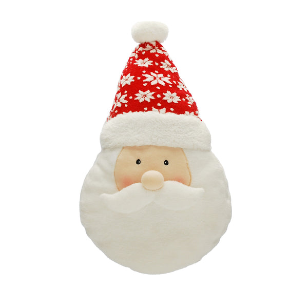 45cm Santa Face Shaped Christmas Cushion