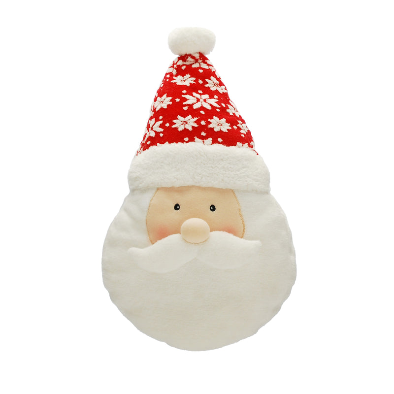 45cm Santa Face Shaped Christmas Cushion