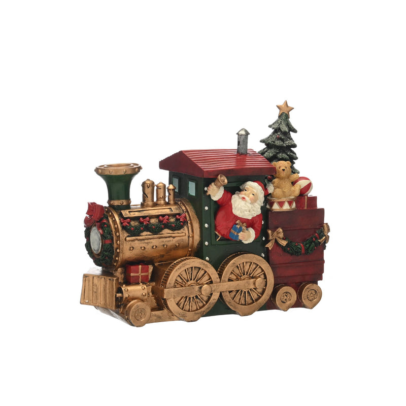 27cm Polyresin Santa's Express Christmas Train