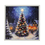40cm Battery Operated Christmas Tree Scene Fibre Optic Frame