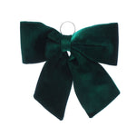44cm Dark Green Velvet Christmas Bow