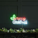 45cm Neon Flex Hanging 'Merry Christmas' Sign