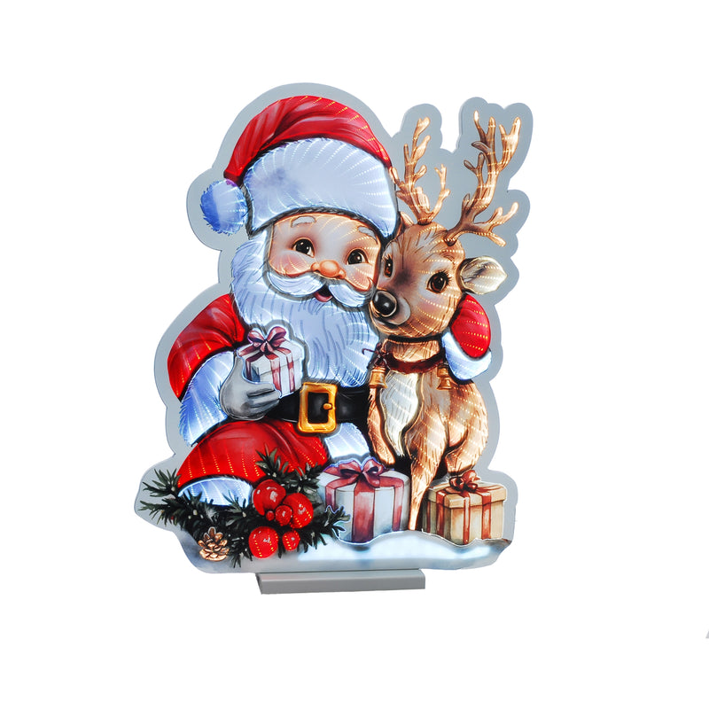 60cm Cute Santa and Reindeer Christmas Infinity Light