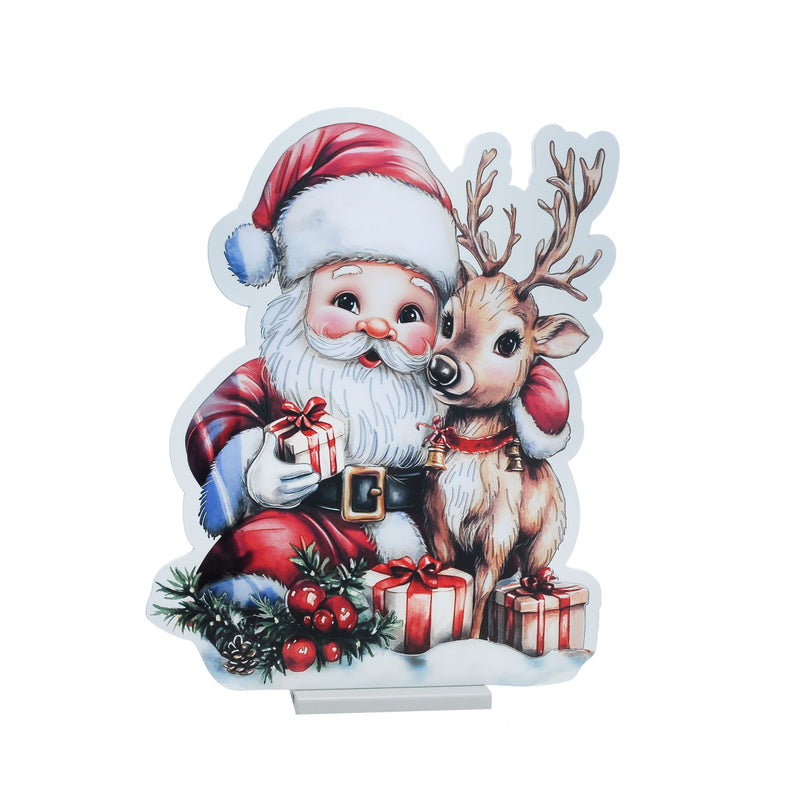 40cm Cute Santa and Reindeer Christmas Infinity Light