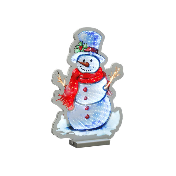 40cm Snowman with Hat and Scarf Christmas Infinity Light