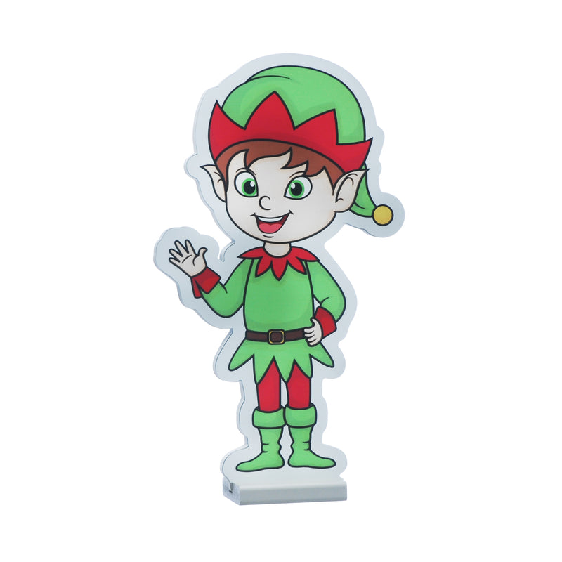40cm Cute Waving Elf Christmas Infinity Light