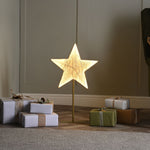 65cm Neon Flex Angel Glow Christmas Star on Stand with 150 Warm White LEDs