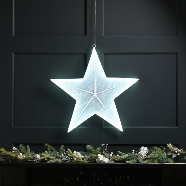 58cm Neon Flex Christmas Angel Glow Star with 248 Warm White LEDs