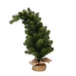 60cm Green Bendy Christmas Tree with a Burlap Base