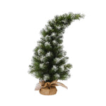 60cm Frosted Bendy Christmas Tree with Burlap Base