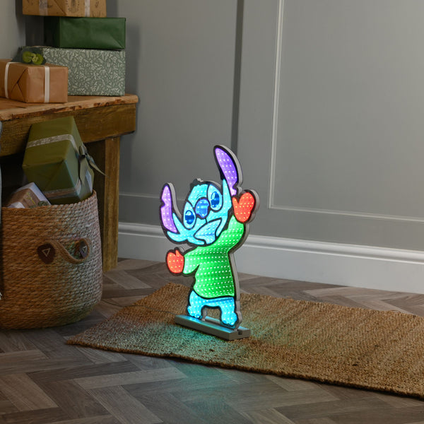 45cm Dancing Stitch with Red Gloves and Green Top Disney Christmas Infinity Light